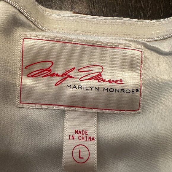 Marilyn Monroe Striped Sleeveless Knee Length Fit & Flare Dress Women’s L NWT - Picture 8 of 8